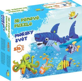 3D pěnové puzzle Mořský svět, 1 sada