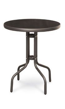 Garden King Zahradní stolek kovový se skleněnou deskou průměr 60 cm, samostatně