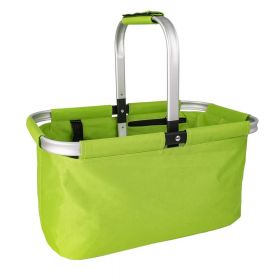Nákupní skládací košík 46 x 28 x 23 cm zelený | zelená