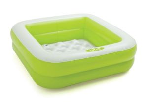 57100 Dětský bazén Play Box 85 x 85 x 23 cm zelená Intex