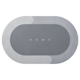 Koupelnová absorpční předložka 40 x 60 cm ovál, šedá HomeLife