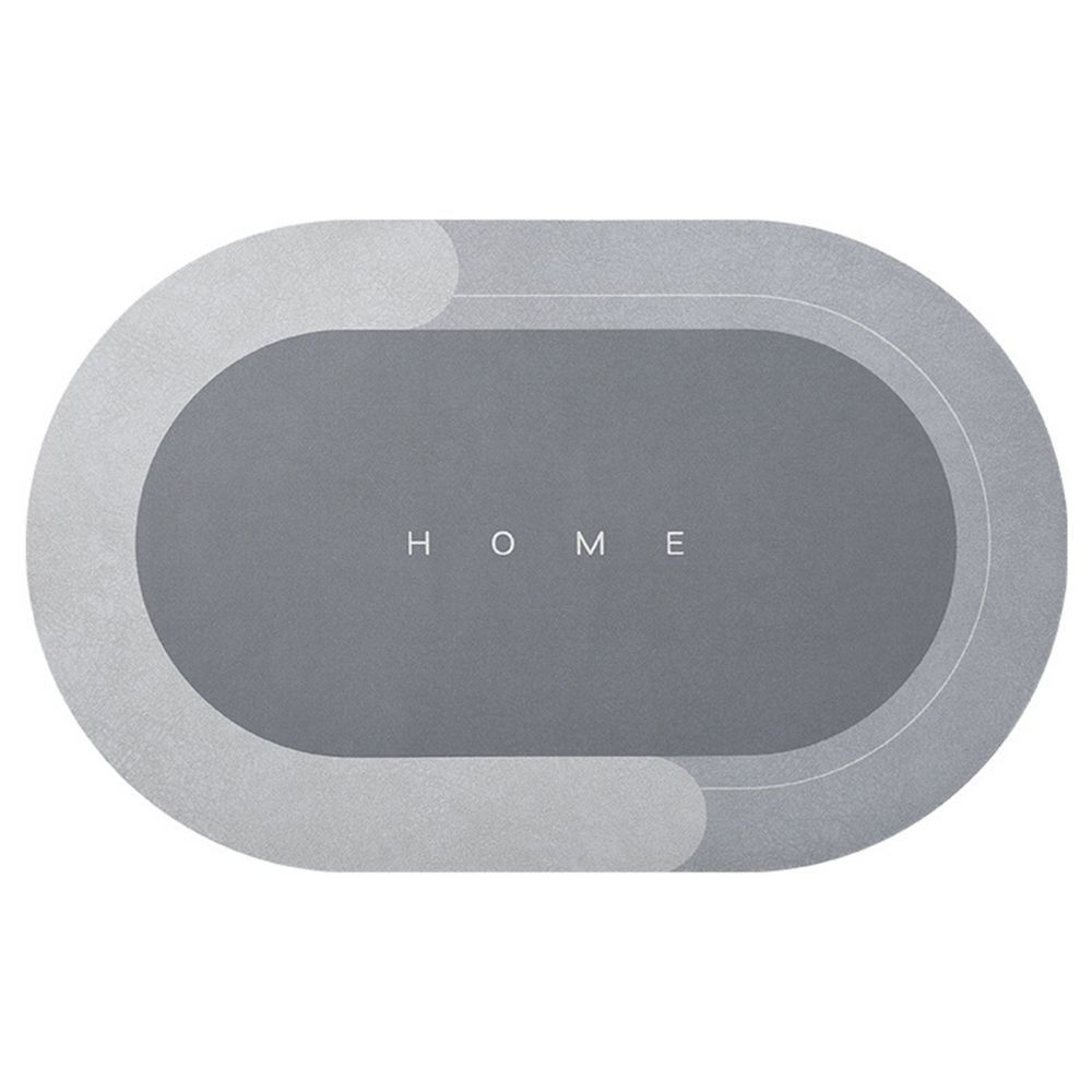 HomeLife Koupelnová absorpční předložka 40 x 60 cm ovál, šedá šedá