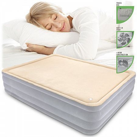 Bestway Air Bed Komfort Foamtop dvoulůžko 203 x 152 x 46 cm 67486, s vestavěným kompresorem